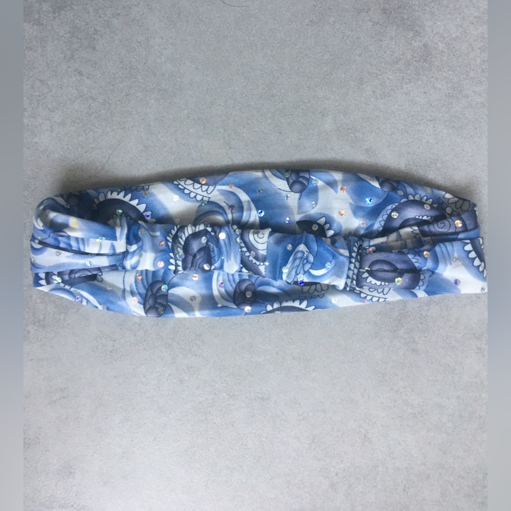 Wide Rhinestone Head Band - Picture 2 of 6